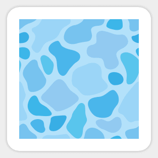 Abstract blue seamless pattern #7 Sticker